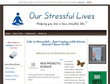 Tablet Screenshot of ourstressfullives.com